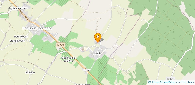 localisation de l'entreprise GFA JOUBERT-ROCHETEAU  FLOIRAC