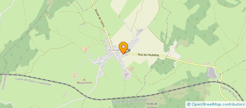 localisation de l'entreprise GFA JOUFFROY ET FILS  COURVIERES