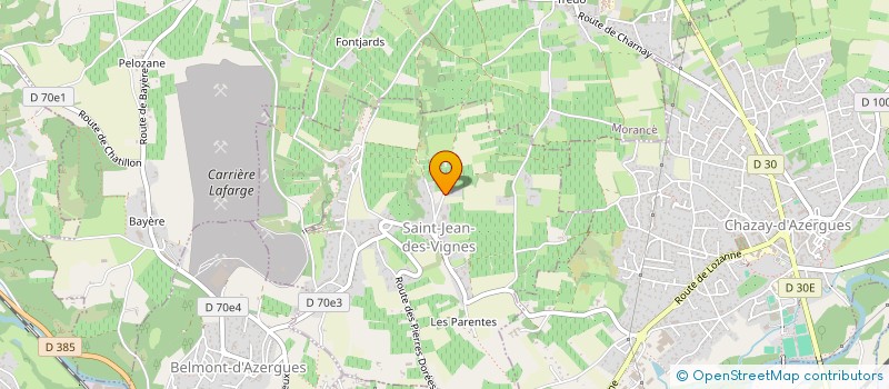 localisation de l'entreprise GFA JP BARROT  SAINT-JEAN-DES-VIGNES