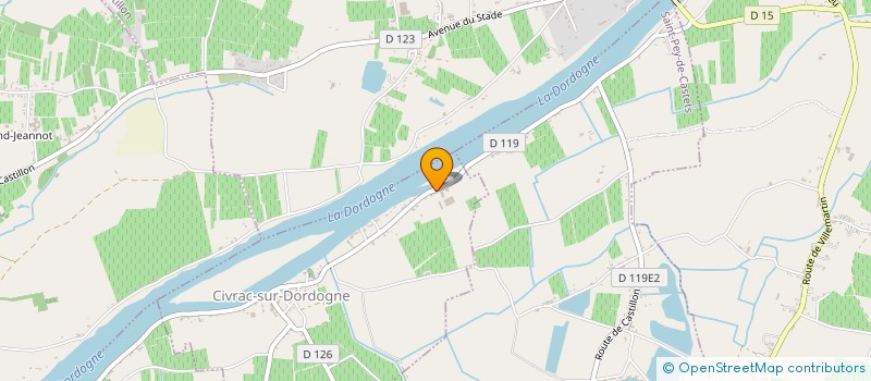 localisation de l'entreprise GFA JVD  CIVRAC-SUR-DORDOGNE