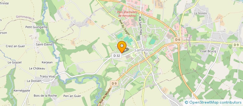 localisation de l'entreprise GFA KERIVOALLAN  LANVOLLON