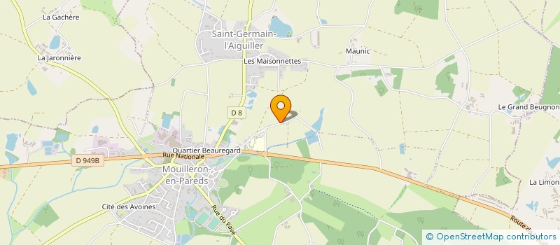 localisation de l'entreprise GFA L'AVENIR  MOUILLERON-SAINT-GERMAIN