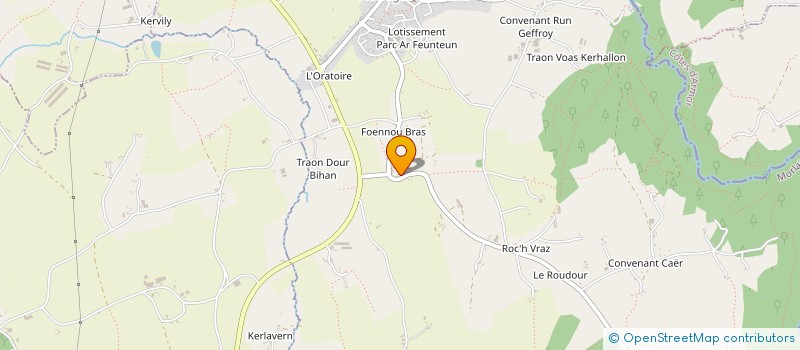 localisation de l'entreprise GFA L'HYMAG  PLOUEGAT-GUERAND