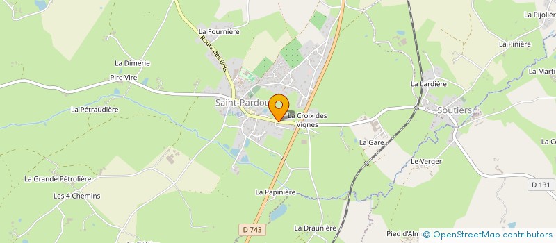 localisation de l'entreprise GFA L & M  BEAULIEU-SOUS-PARTHENAY