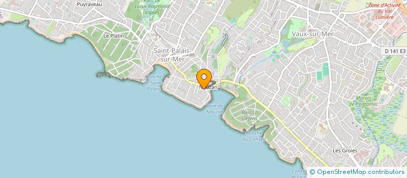 localisation de l'entreprise GFA L'OCCITANE  SAINT-PALAIS-SUR-MER