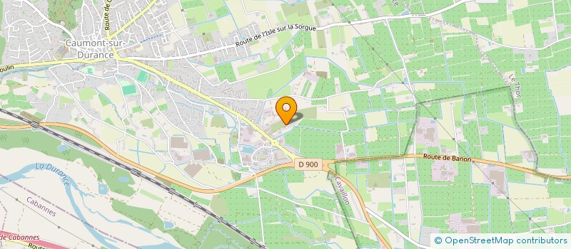 localisation de l'entreprise GFA LA BASTIDE  CAUMONT-SUR-DURANCE