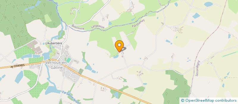 localisation de l'entreprise GFA LA BAUBIERE  LE BUSSEAU