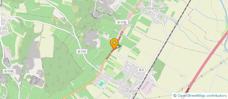 localisation de l'entreprise GFA LA BERCHERE  CORGOLOIN