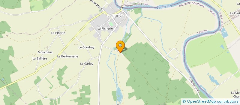 localisation de l'entreprise GFA LA BOUTELAYE  COUSSAY-LES-BOIS