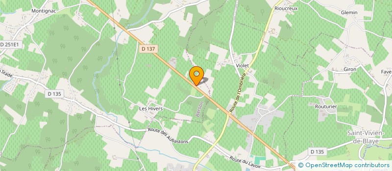 localisation de l'entreprise GFA LA BRAULTERIE  BERSON