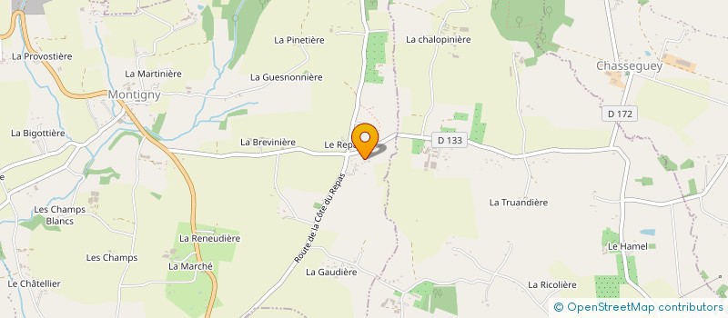 localisation de l'entreprise GFA LA BREVINIERE  ISIGNY-LE-BUAT