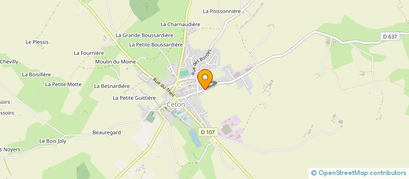 localisation de l'entreprise GFA LA BRUYERE à CETON