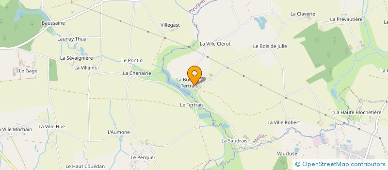 localisation de l'entreprise GFA LA BUTTE DU TERTRAIS  MEILLAC