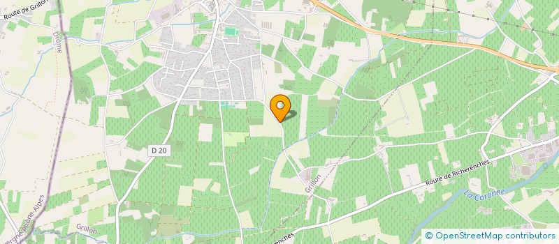 localisation de l'entreprise GFA LA CALAMANDE  GRILLON