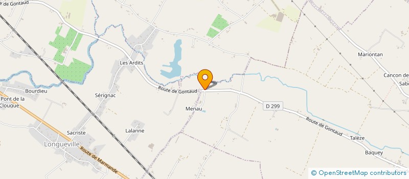 localisation de l'entreprise GFA LA CANAULE  GONTAUD-DE-NOGARET