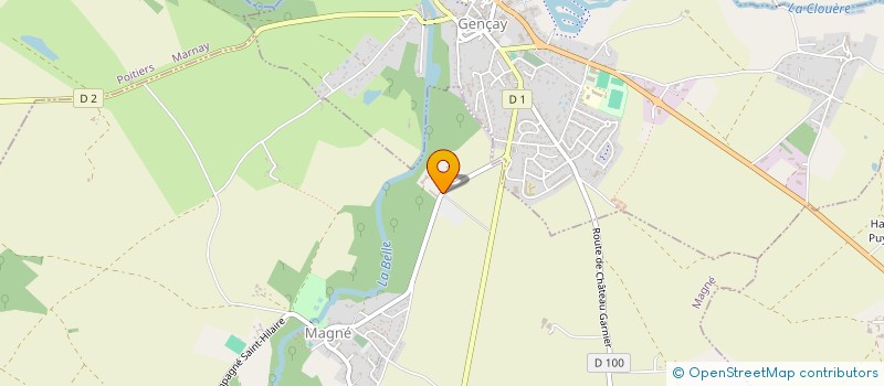 localisation de l'entreprise GFA LA CARALIERE  MAGNE