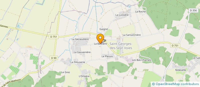 localisation de l'entreprise GFA LA CAVALERIE à GENNES-VAL-DE-LOIRE