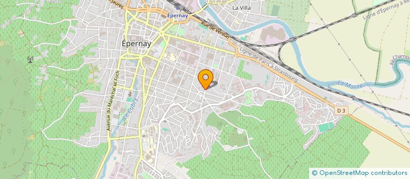 localisation de l'entreprise GFA LA CHACHIGNELLE à EPERNAY