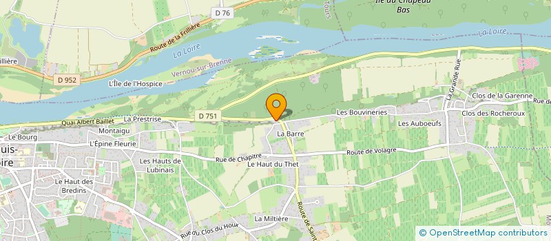localisation de l'entreprise GFA LA CHANSONNETTE à MONTLOUIS-SUR-LOIRE