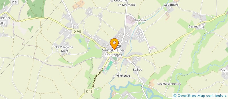 localisation de l'entreprise GFA LA CHARMILLE  SAINT-HILAIRE-DES-LOGES