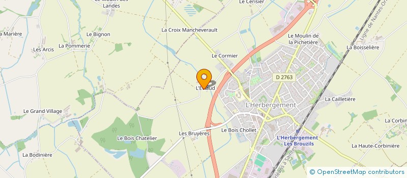 localisation de l'entreprise GFA LA CHAUSSEE  L'HERBERGEMENT