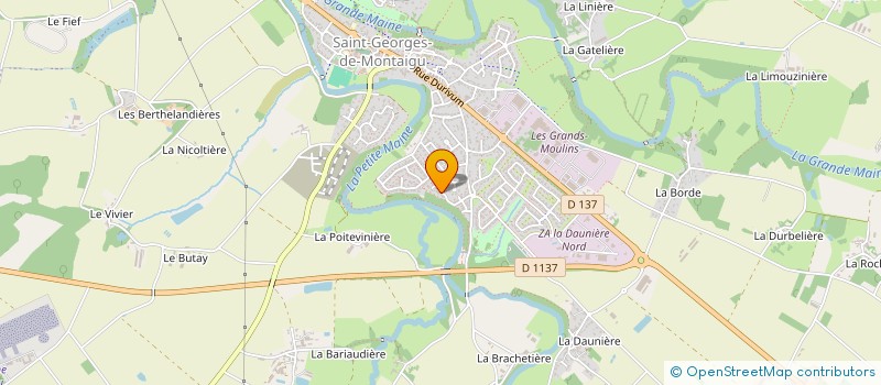 localisation de l'entreprise GFA LA CHESNAIE à MONTAIGU-VENDEE
