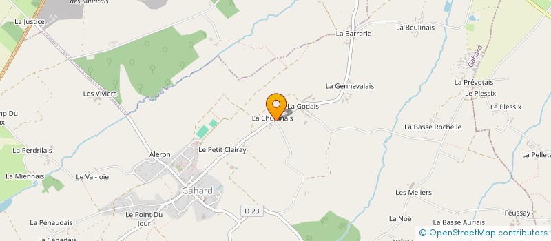 localisation de l'entreprise GFA LA CHEVRIE  SENS-DE-BRETAGNE