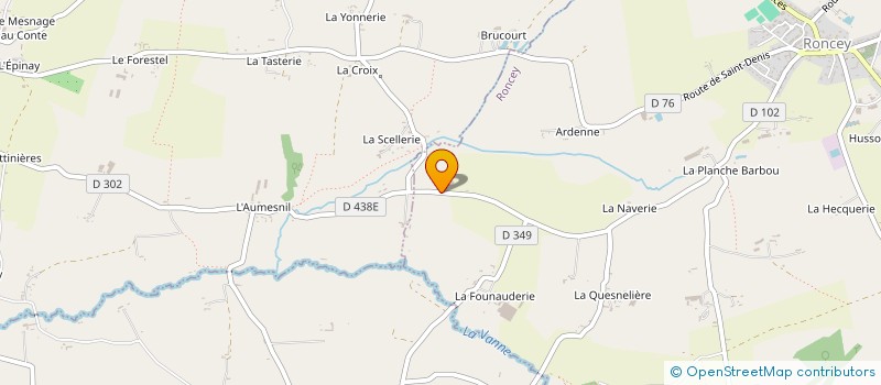 localisation de l'entreprise GFA LA CORDERIE à RONCEY