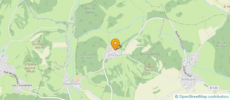 localisation de l'entreprise GFA LA CORVEE DE COMBES  ORICOURT