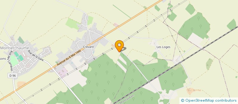 localisation de l'entreprise GFA LA DRILLAUDERIE à MONTIERCHAUME
