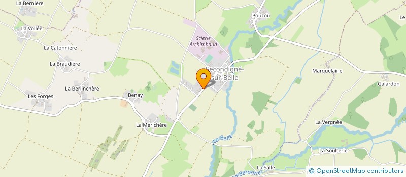 localisation de l'entreprise GFA LA FAVRIE  SECONDIGNE-SUR-BELLE