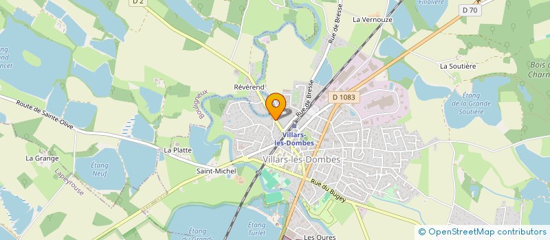 localisation de l'entreprise GFA LA FENONIERE à VILLARS-LES-DOMBES