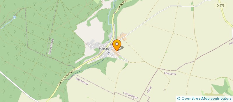 localisation de l'entreprise GFA LA FERME DE PALESNES  PIERREFONDS