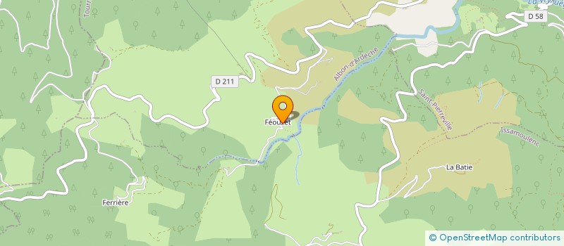 localisation de l'entreprise GFA LA FERME DE ROURE  ALBON-D' ARDECHE