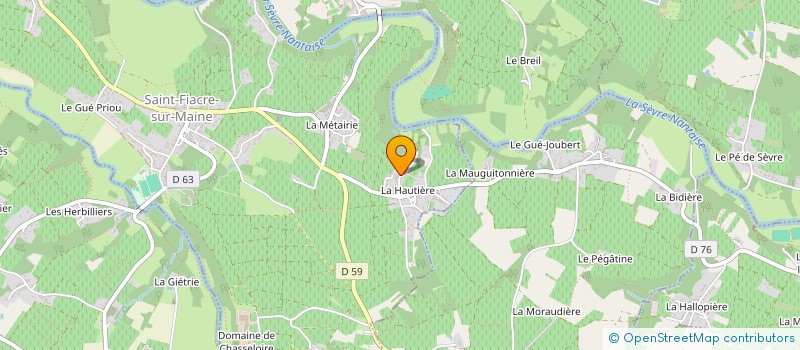 localisation de l'entreprise GFA LA FERME DES CONFLUENCES  SAINT-FIACRE-SUR-MAINE