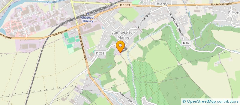 localisation de l'entreprise GFA LA FERME DU PARC  ETAMPES-SUR-MARNE