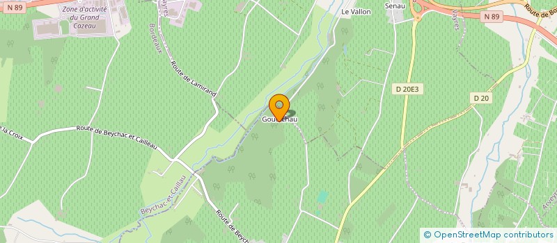 localisation de l'entreprise GFA LA FLEUR DES GRAVES  SAINT-GERMAIN-DU-PUCH