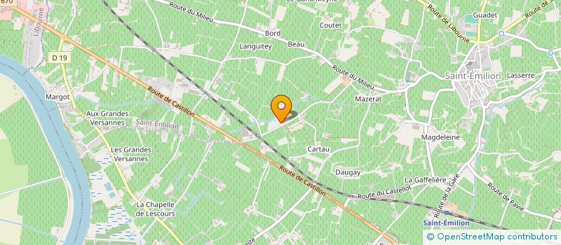 localisation de l'entreprise GFA LA FLEUR POURRET  SAINT-EMILION