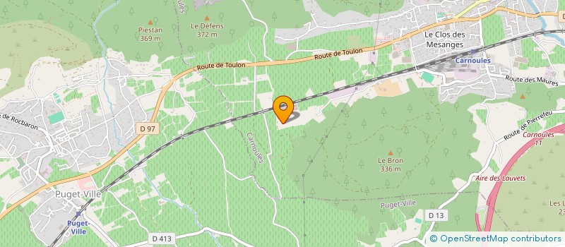 localisation de l'entreprise GFA LA FONT D'OR  CARNOULES