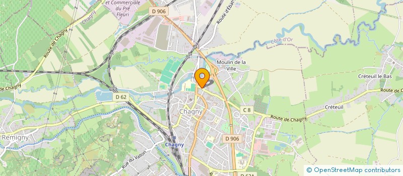 localisation de l'entreprise GFA LA FONTAINE  CHAGNY