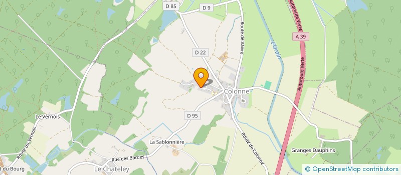 localisation de l'entreprise GFA LA FONTAINE DES PRINCES  COLONNE