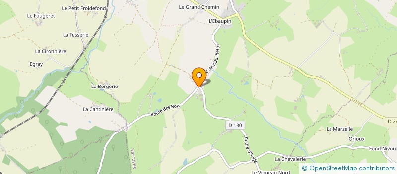 localisation de l'entreprise GFA LA FOUCHARDIERE  VERRUYES