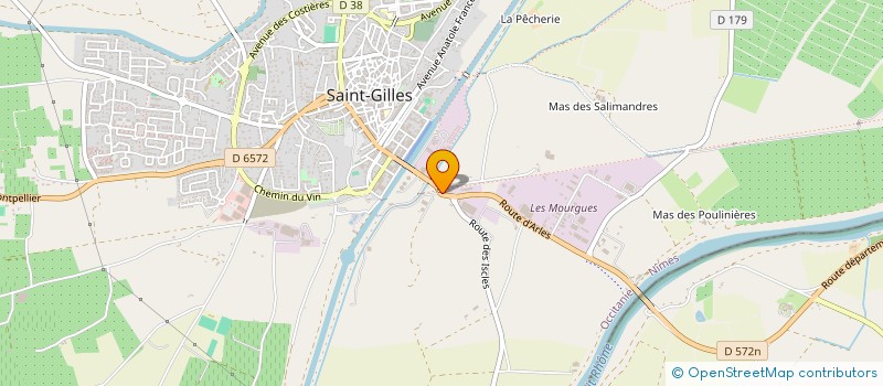 localisation de l'entreprise GFA LA GARDE DE DIEU à SAINT-GILLES
