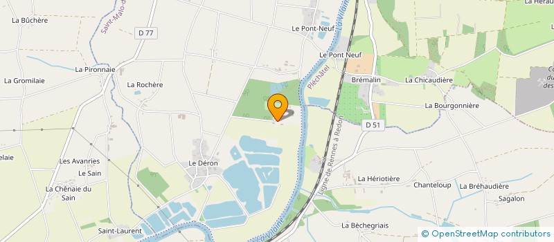 localisation de l'entreprise GFA LA GAUDINELAIS  SAINT-MALO-DE-PHILY