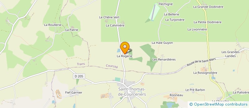 localisation de l'entreprise GFA LA GRANDE FORET  COURCITE