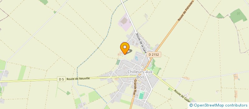 localisation de l'entreprise GFA LA GRANDE GERVAISE à CHILLEURS-AUX-BOIS
