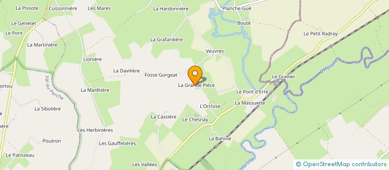 localisation de l'entreprise GFA LA GRANDE PIECE à SAINT-HILAIRE-SUR-ERRE