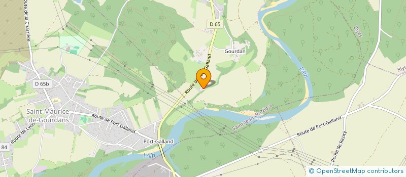 localisation de l'entreprise GFA LA GRANGE BOUVIER à MEXIMIEUX