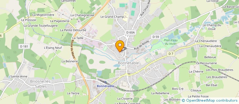 localisation de l'entreprise GFA LA GRILLONNAIE  BONNETABLE