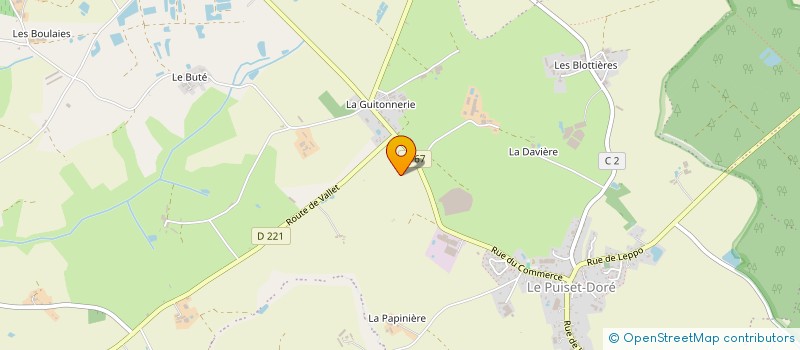 localisation de l'entreprise GFA LA GUIBAUDIERE  MAUGES-SUR-LOIRE